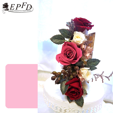 プリザーブドフラワー　ブックアレンジメント