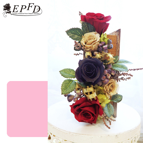 プリザーブドフラワー　ブックアレンジメント