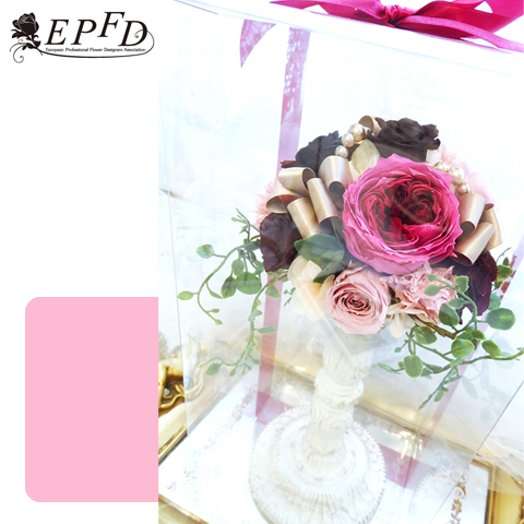 プリザーブドフラワー　ハーフラウンド